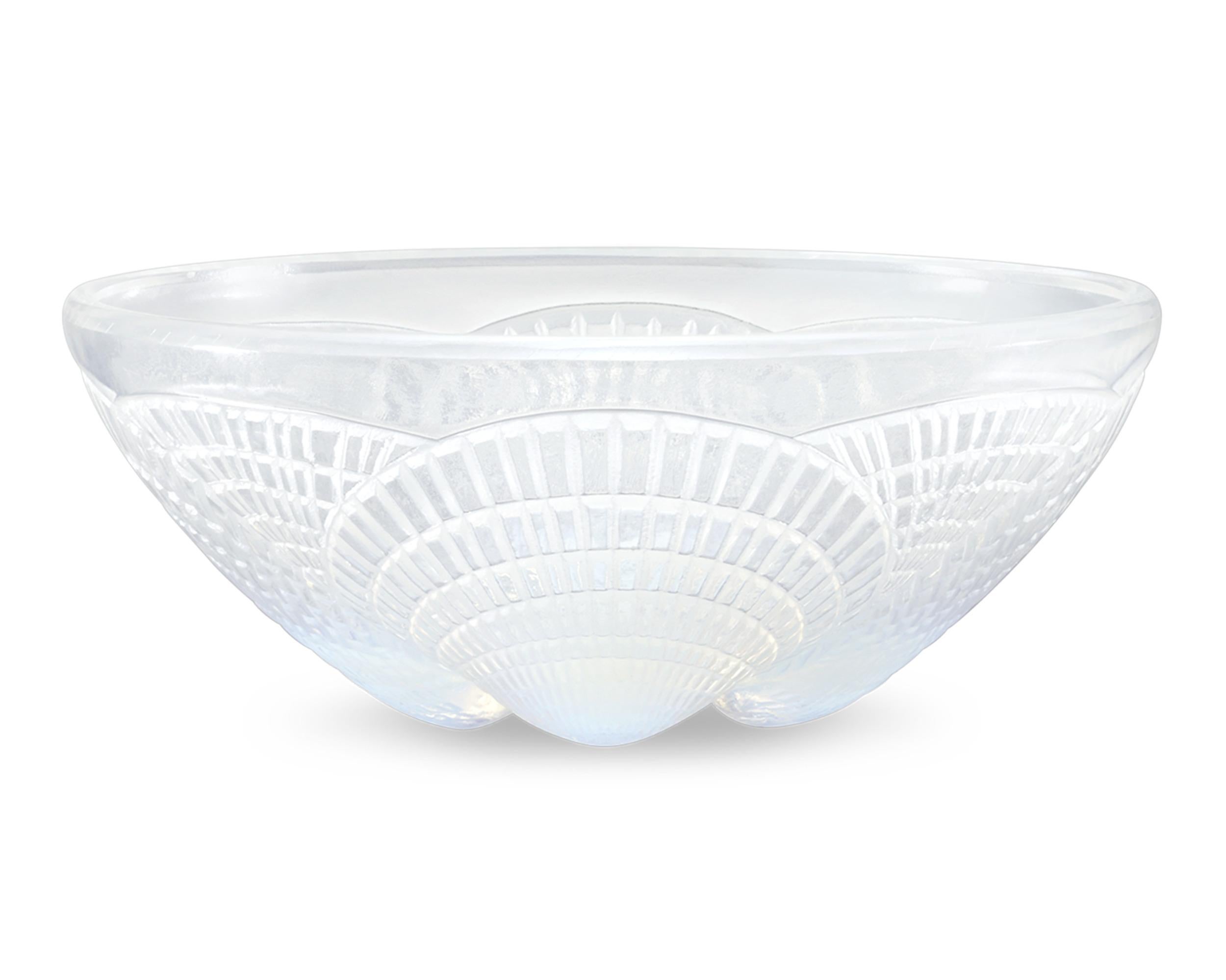 René Lalique Coquilles Glasschalen, Zehnersatz (Art déco) im Angebot