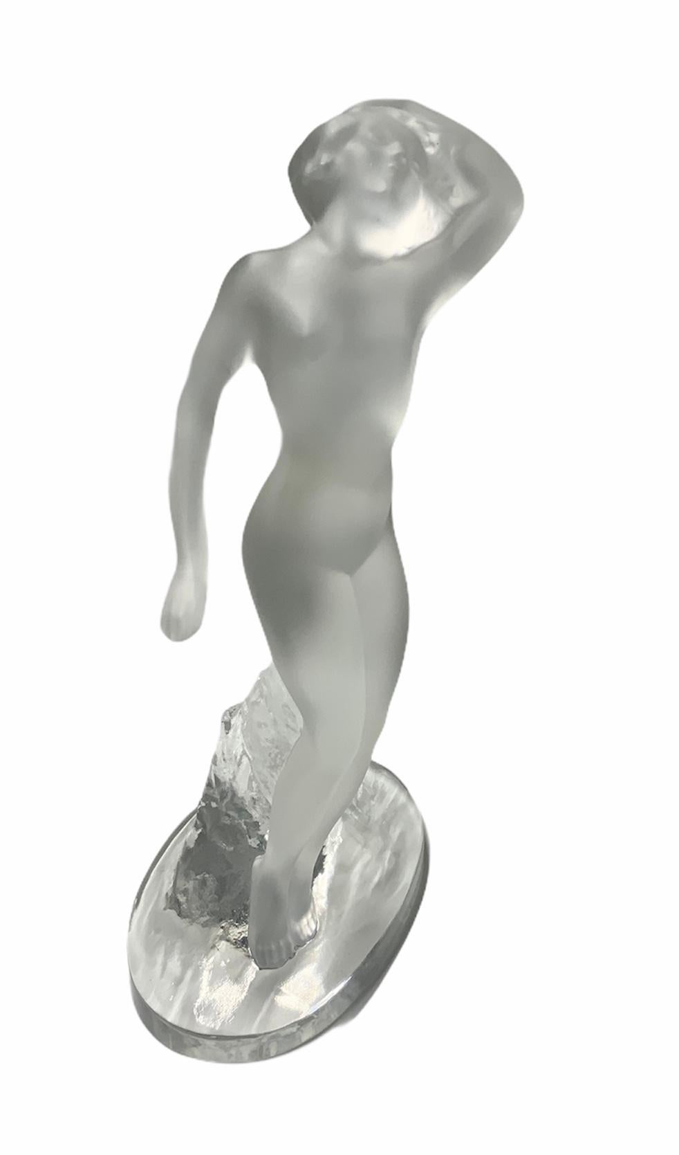 lalique crystal woman