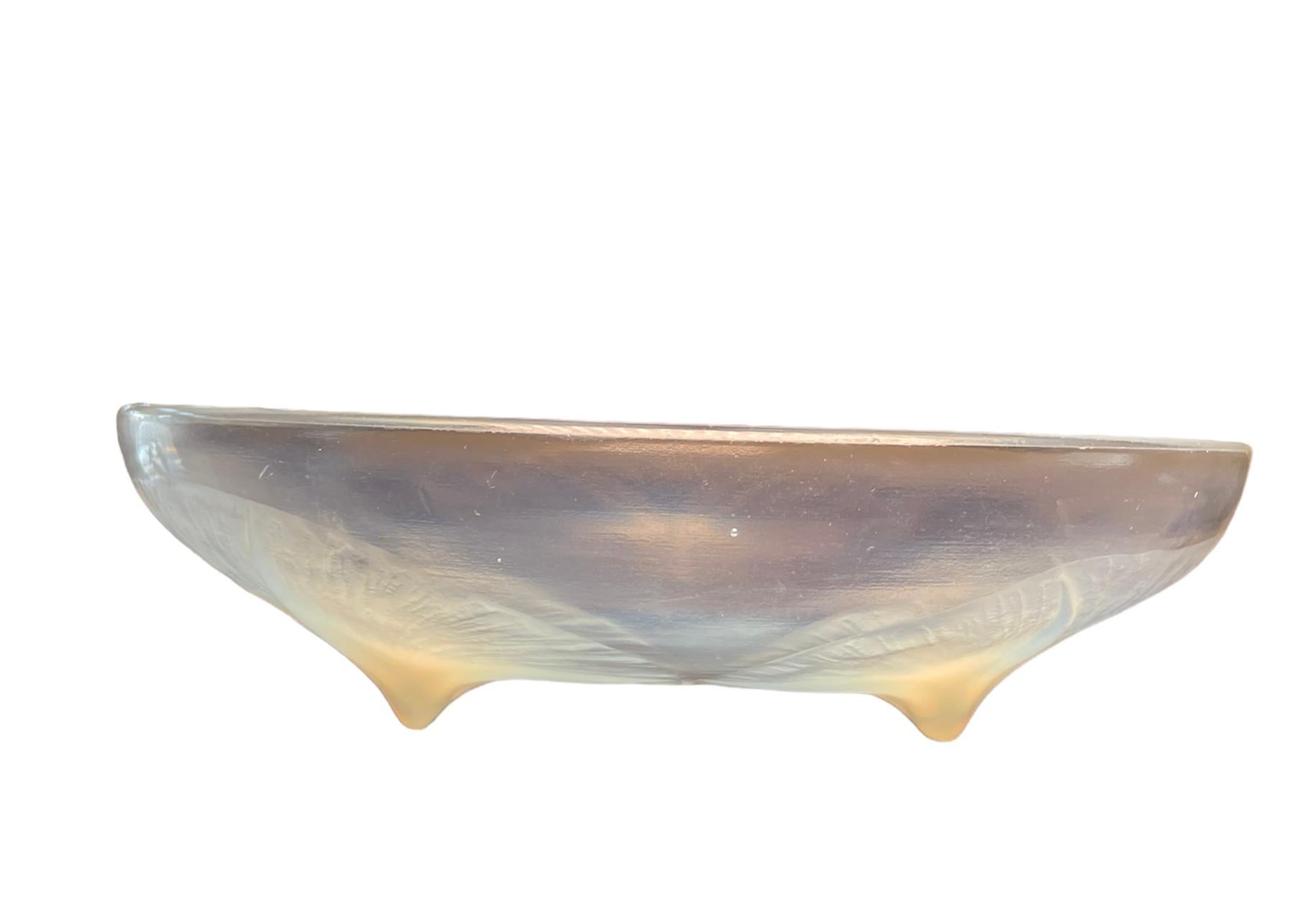 Rene Lalique Crystal Volubilis Flowers Bowl For Sale 3
