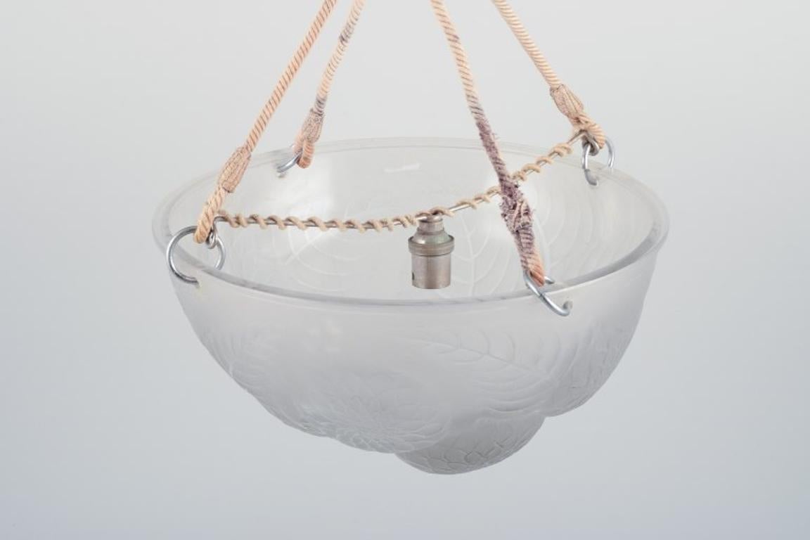 Art Déco René Lalique, Lampada a sospensione 