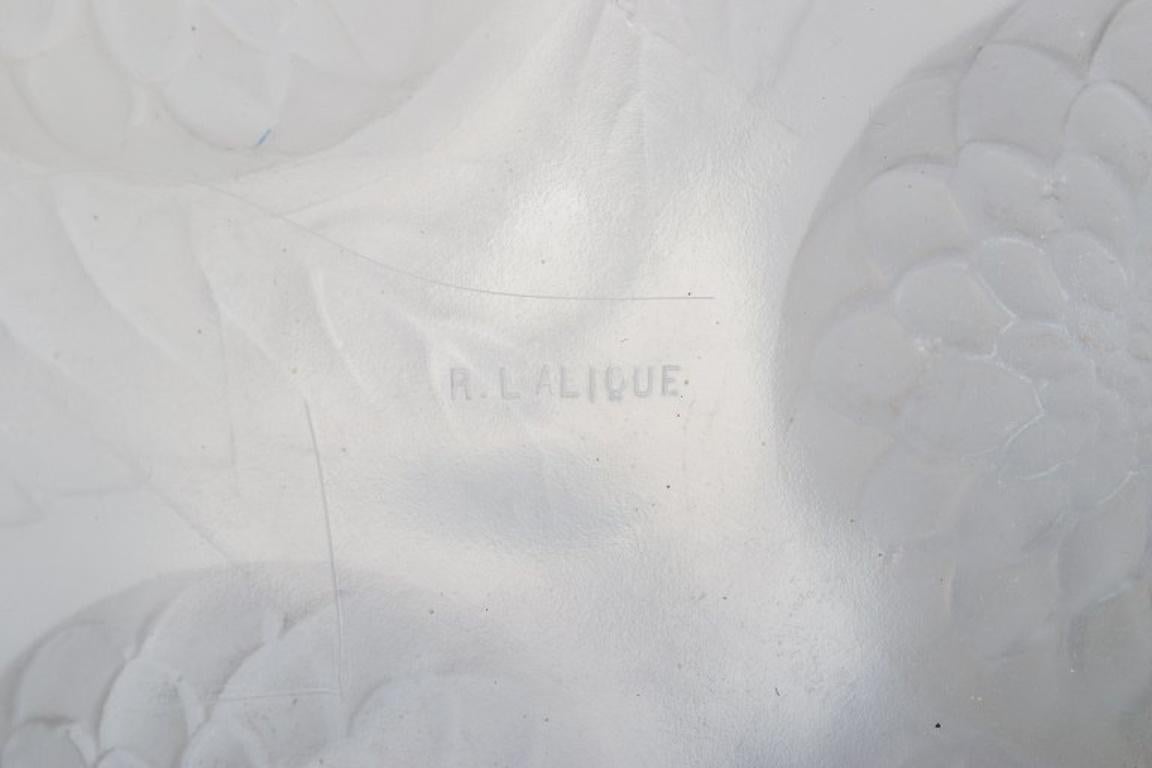 Metà XX secolo René Lalique, Lampada a sospensione 