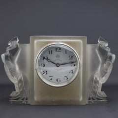 Rene Lalique Deux coqs clock C1929