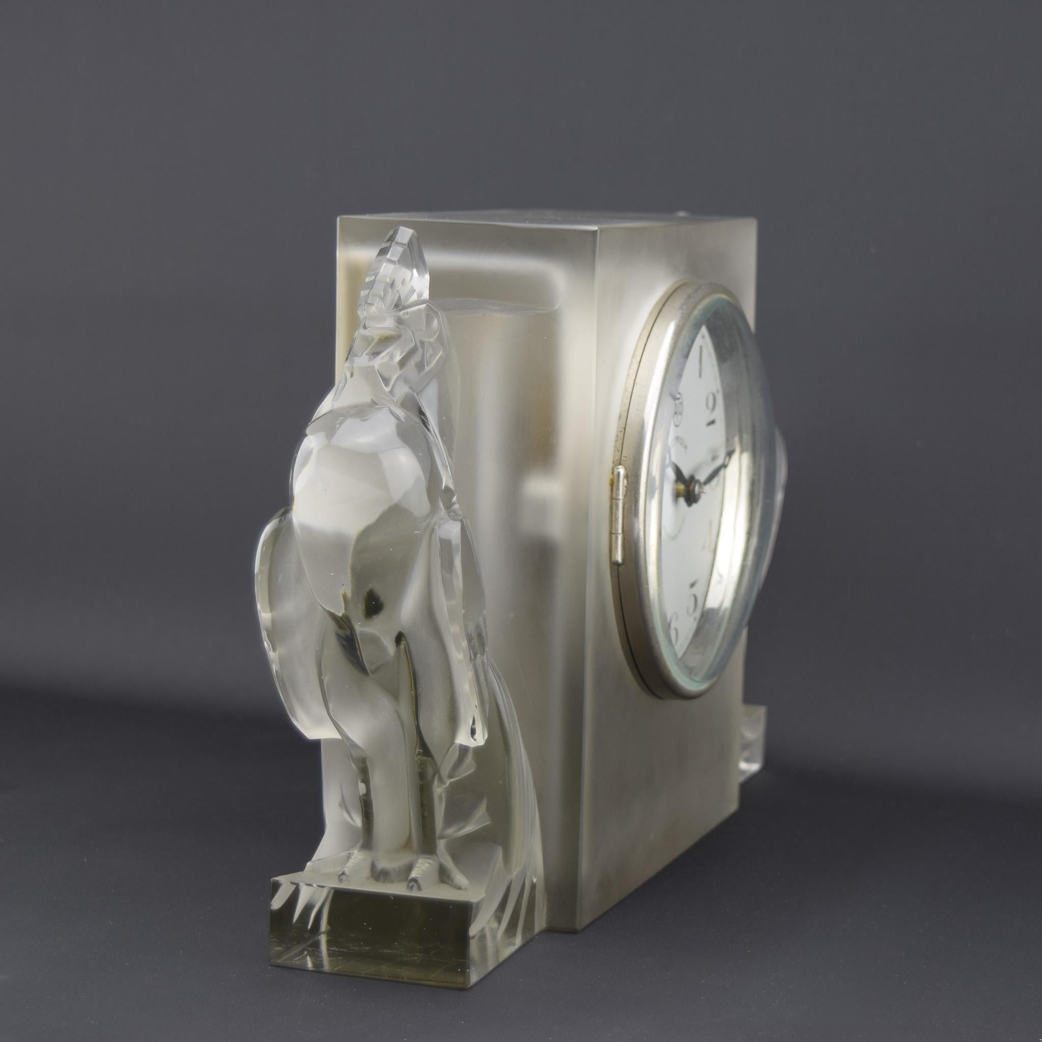 Orologio Deux coqs di Rene Lalique C1929 In condizioni buone in vendita a Devon, GB