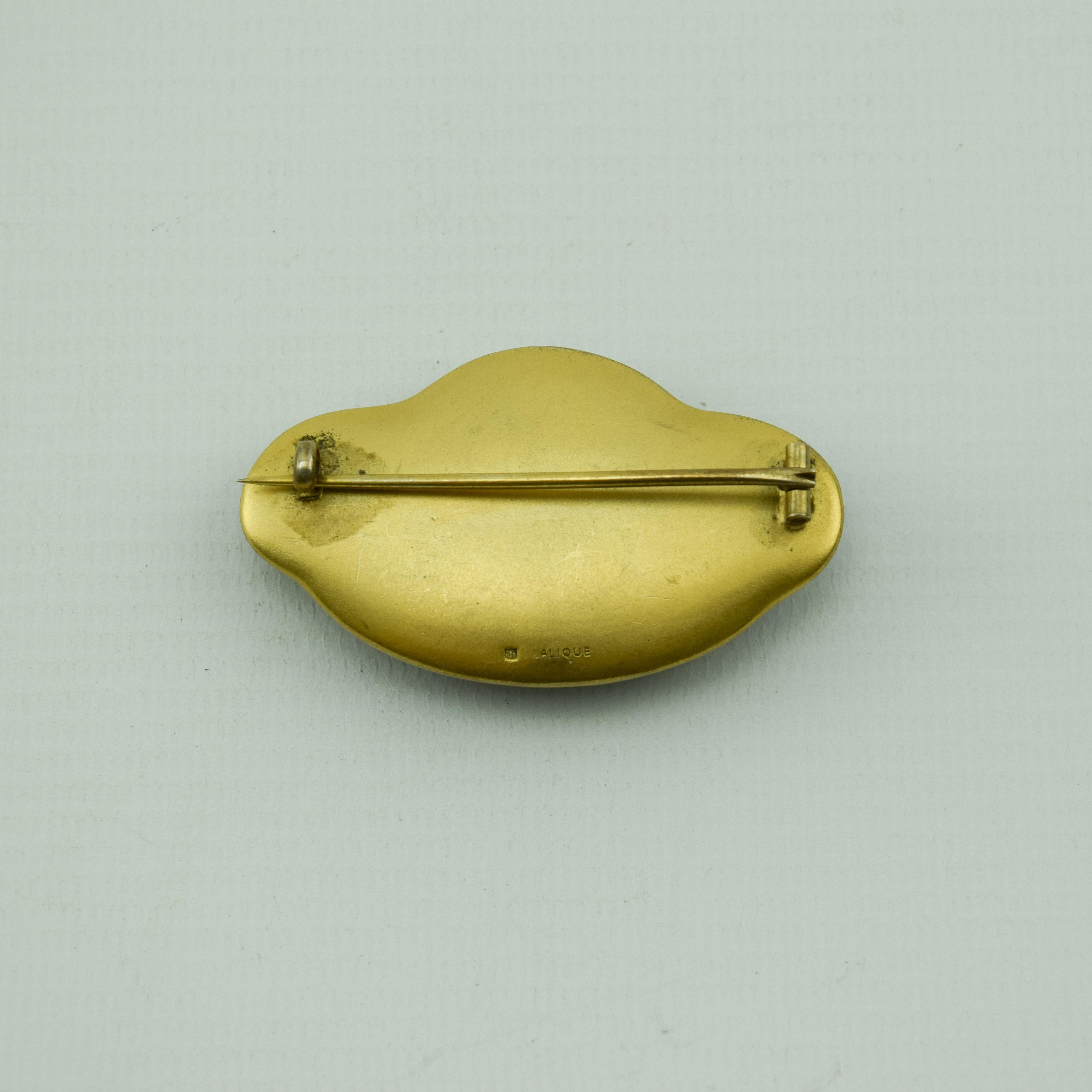 Art Nouveau Rene Lalique Deux Figurines Dos a Dos Brooch C1913 For Sale
