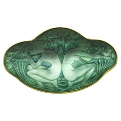 Rene Lalique Deux Figurines Dos a Dos Brooch C1913