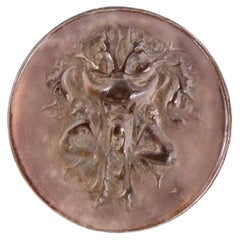 René Lalique Deux Figurines et Masque Brooch