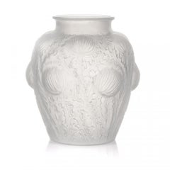 René Lalique Domremy Glass Vase, Marcilhac No. 979, Signed R. Lalique