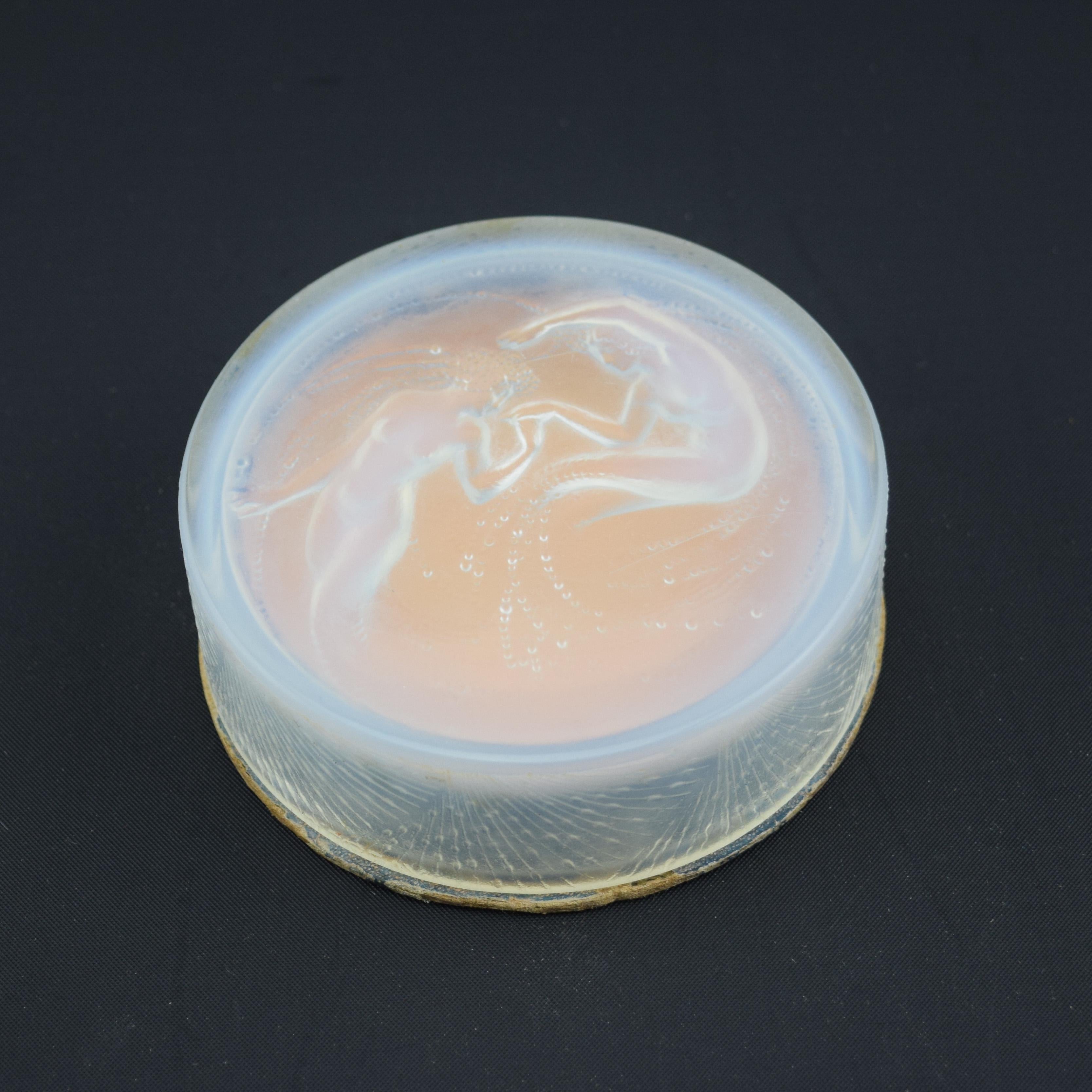 Caja Rene Lalique D'orsay deux sirenes C1920 Art Decó en venta