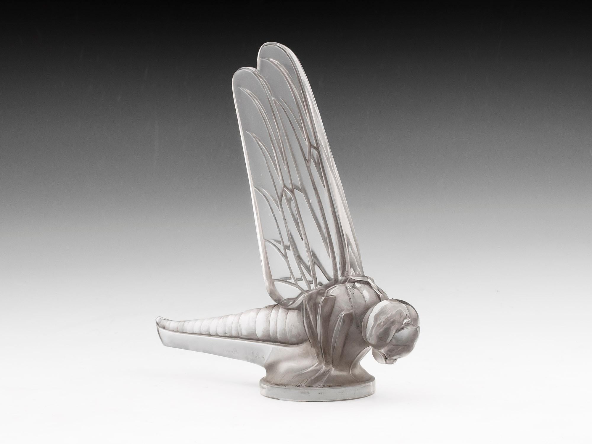 20th Century René Lalique Dragonfly Car Mascot or Grande Libellule