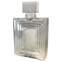 Rene Lalique, Duncan No.2, Three Nudes French Crystal Art Deco Perfume Flacon
