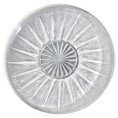 René Lalique Epis French Frosted Glass Plate