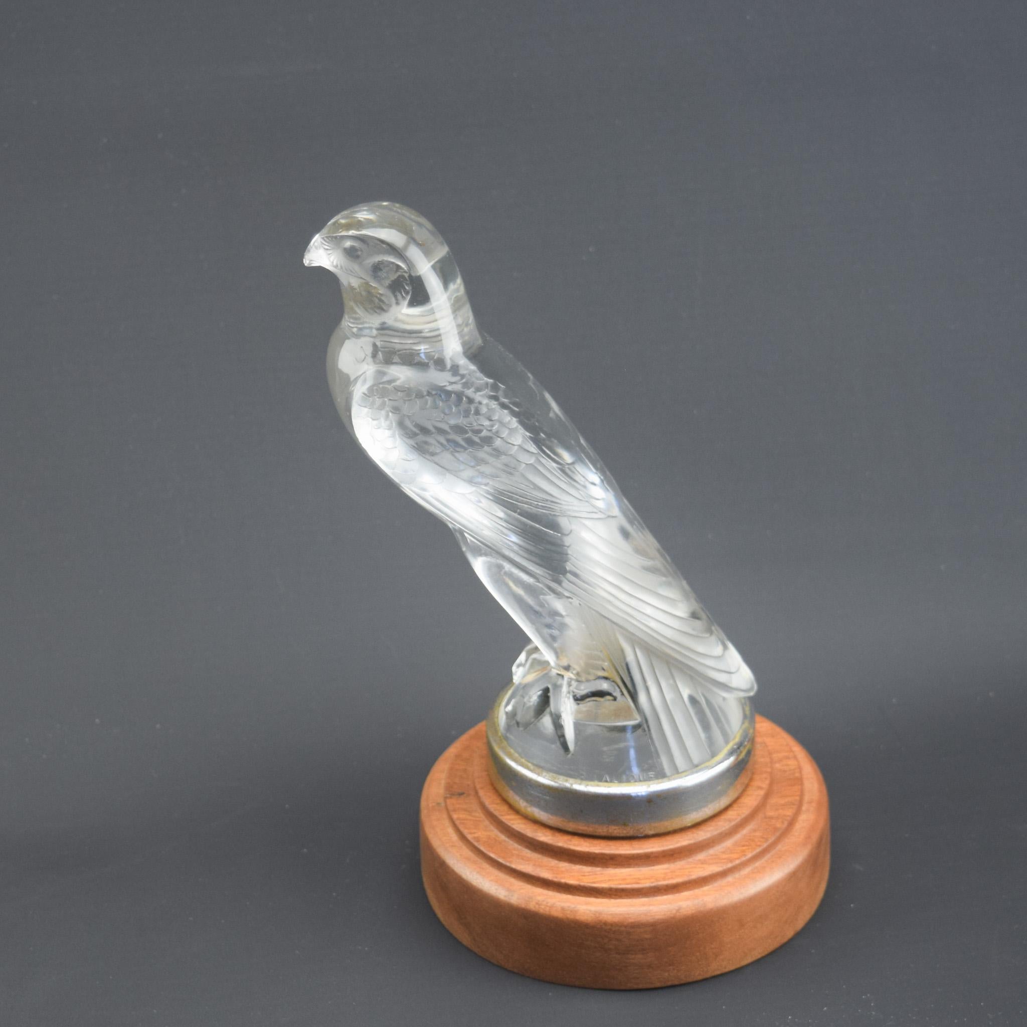 Mascota de coche Halcón René Lalique C1925 Art Decó en venta