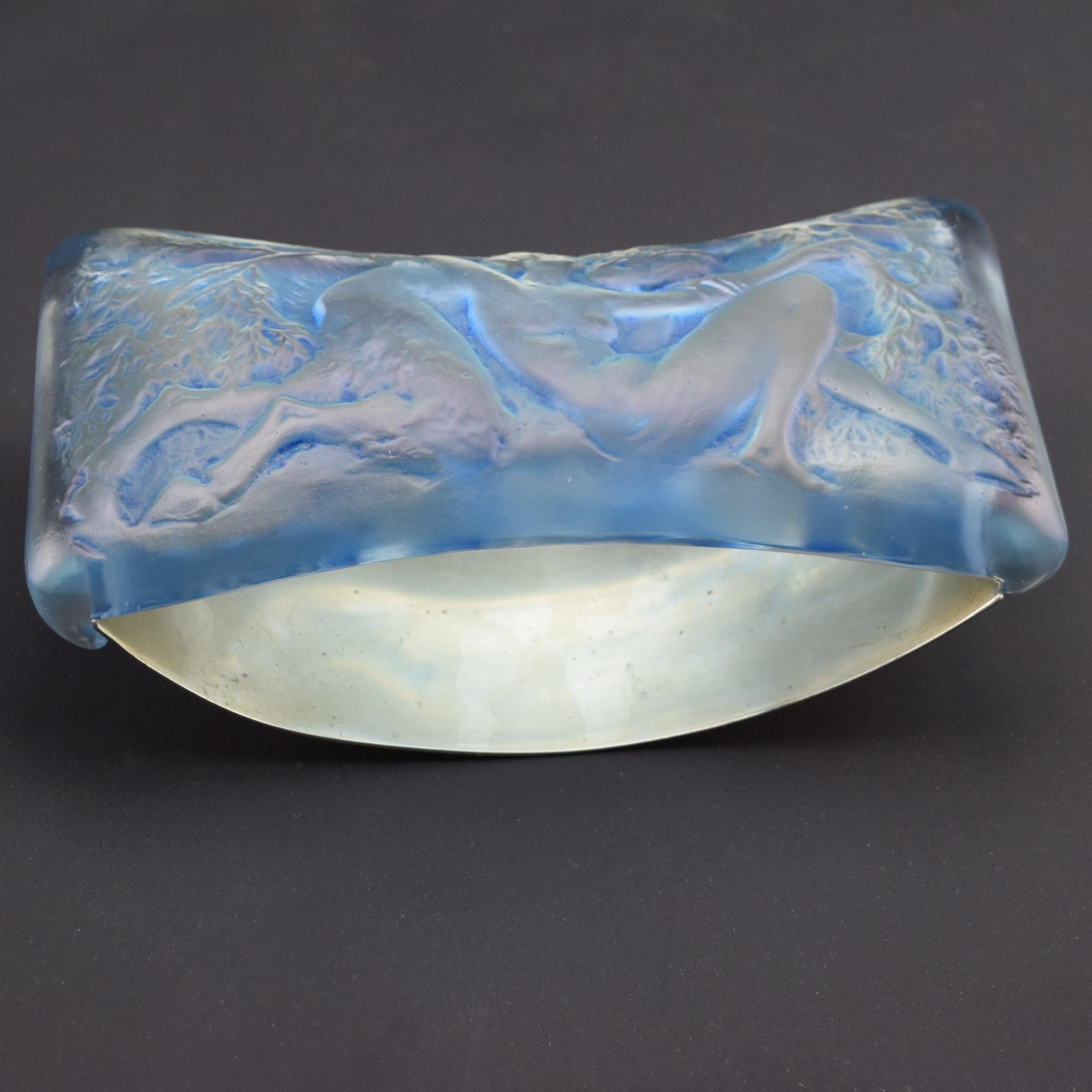 Francese Rene Lalique faune et nymphe stationary blotter C1920 in vendita