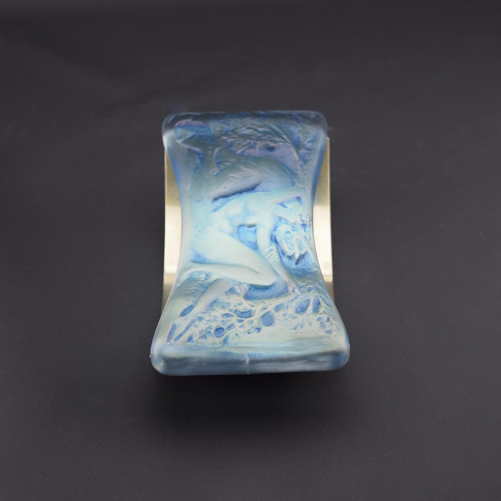 Stampato Rene Lalique faune et nymphe stationary blotter C1920 in vendita