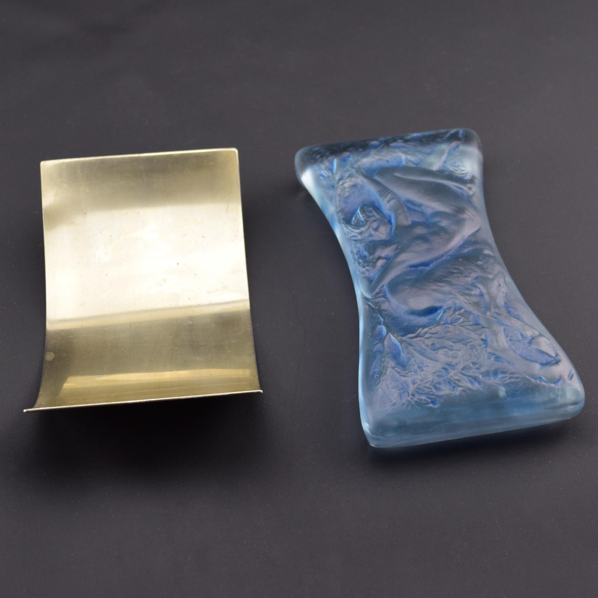 Inizio XX secolo Rene Lalique faune et nymphe stationary blotter C1920 in vendita