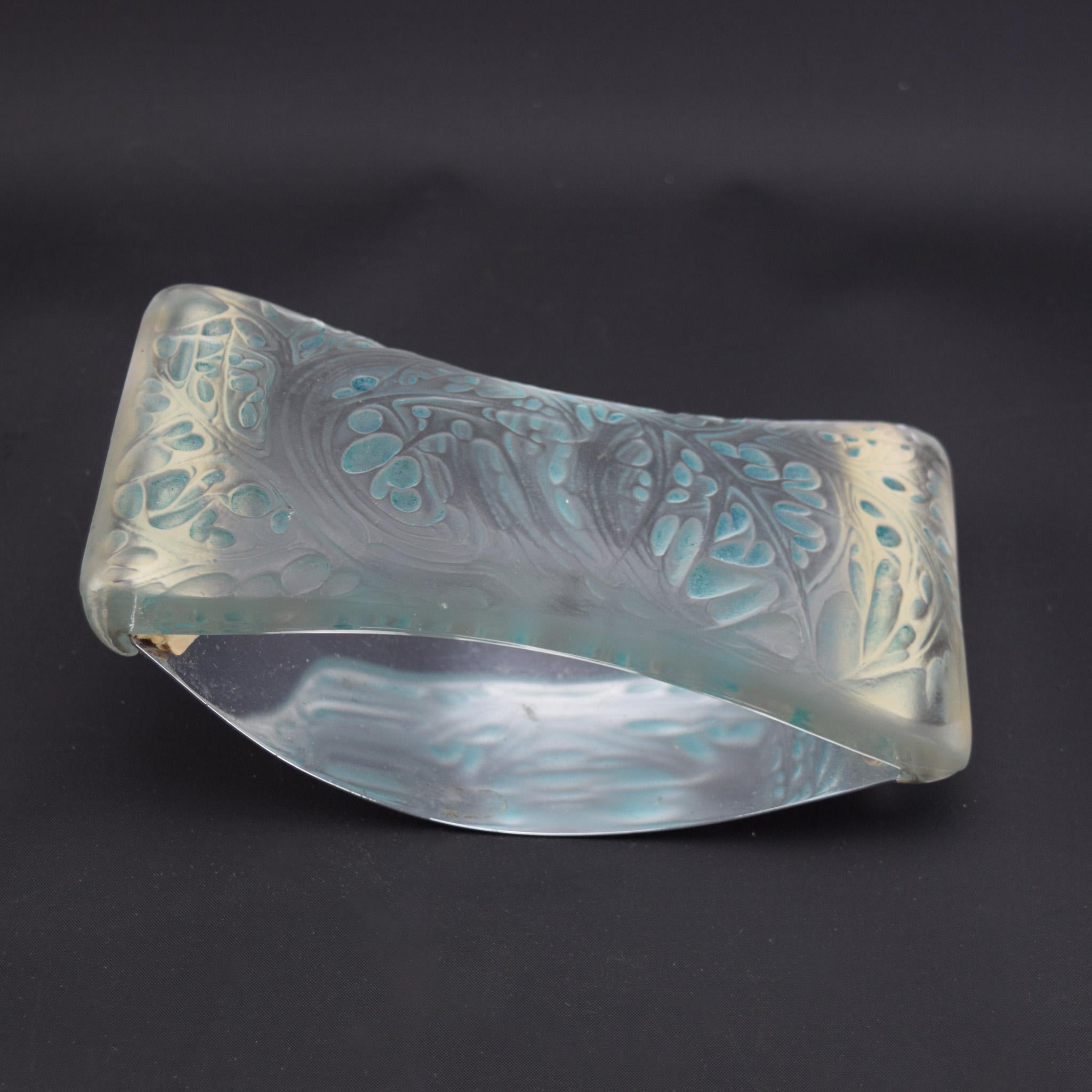 Rene Lalique Feuilles D'artichaut stationären Rocker Blotter C1920 (Art déco) im Angebot