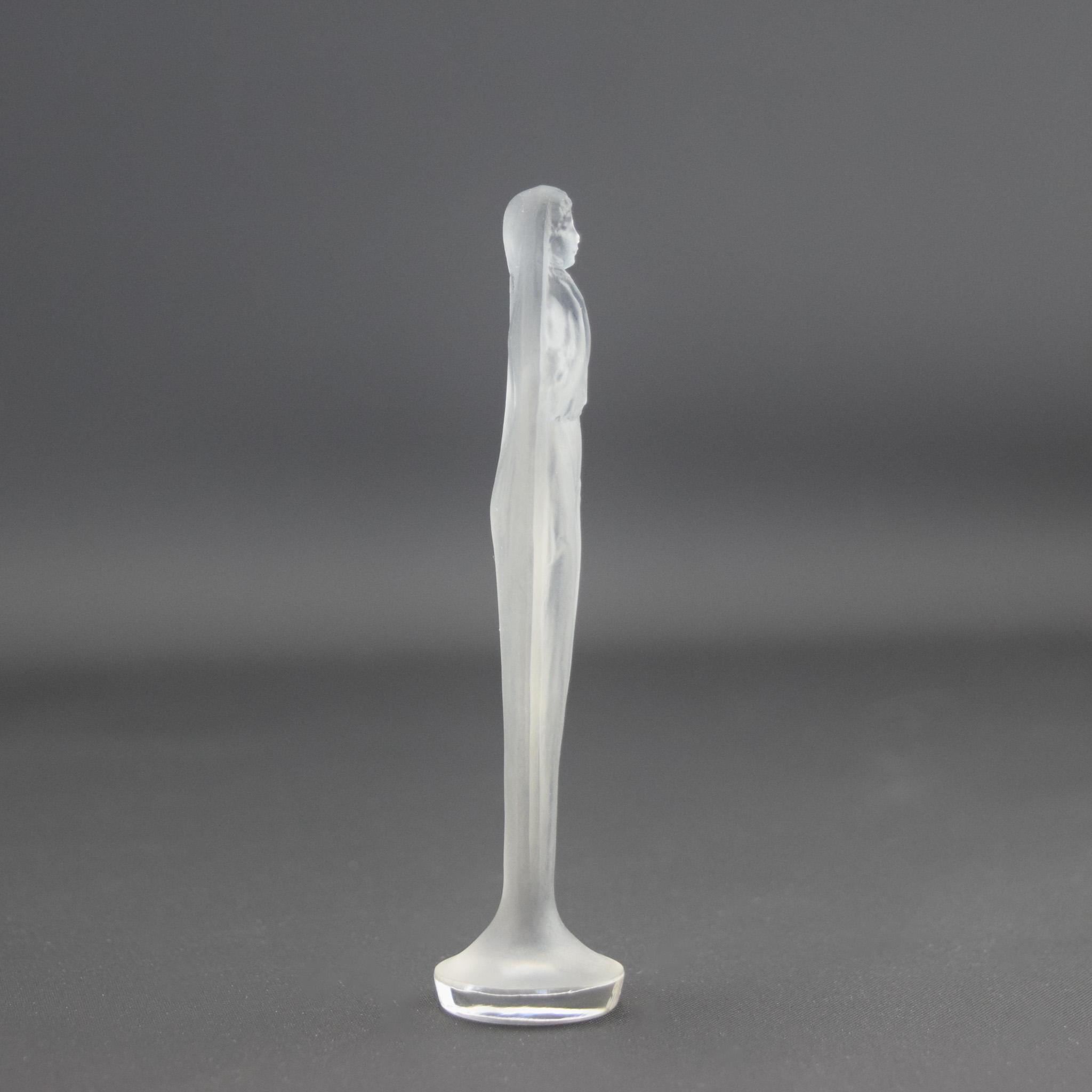 Rene Lalique figurine mains jointes Siegel c1920 (Art déco) im Angebot