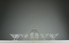 René Lalique, "Fleurs" Champagne Service, France 1933