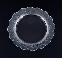 René Lalique, France. "Honfleur" Art glass plate. 1960s/70s