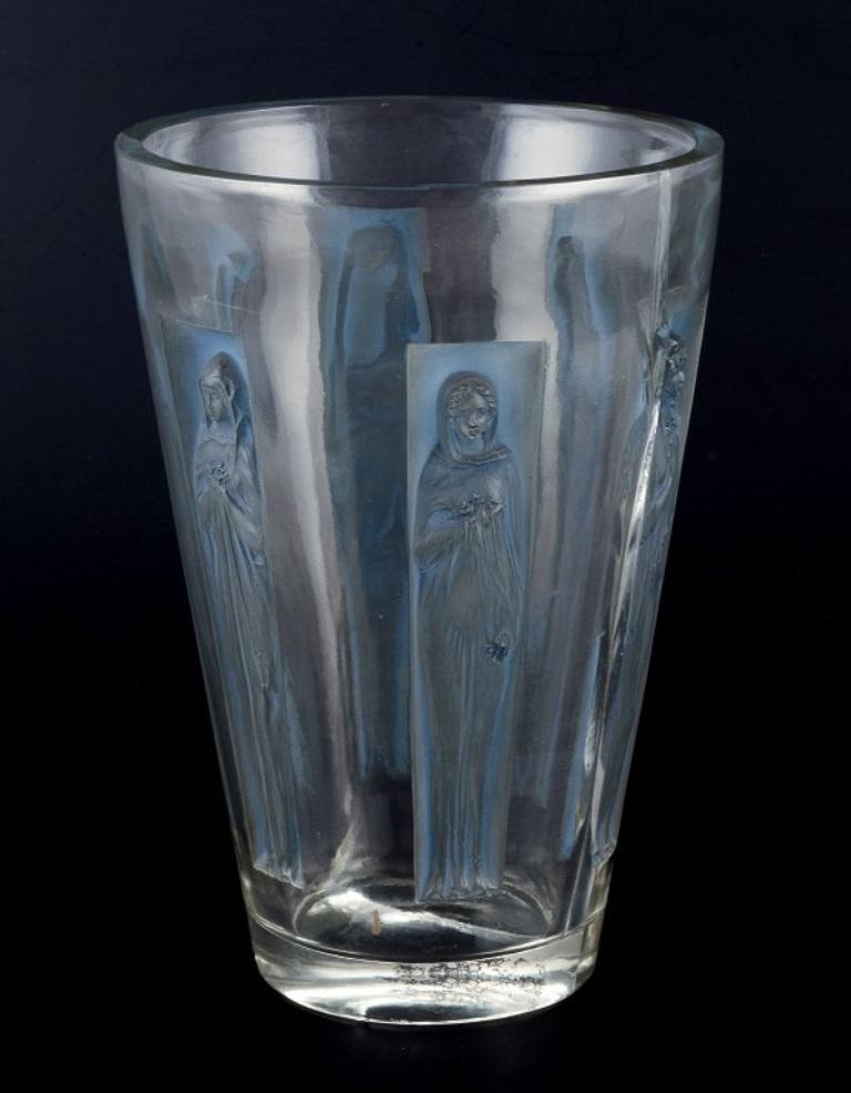 Metà XX secolo René Lalique, Francia. Vaso grande 