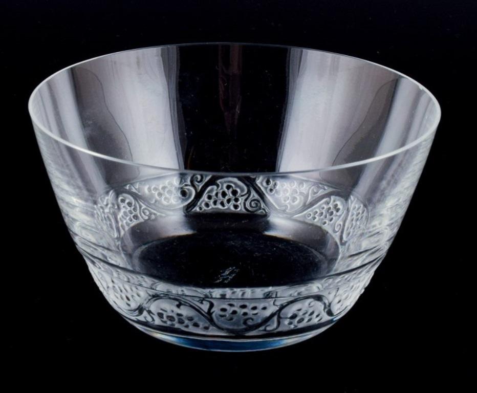 French René Lalique, France, Two Phalsbourg Fingerbowls in Clear Art Glass For Sale