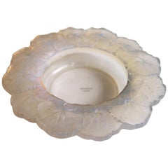 Rene Lalique French Art Deco Opal Glass Honfleur Bowl