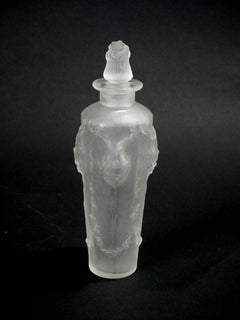 René Lalique Frosted Glass 'Pan' Perfume Bottle