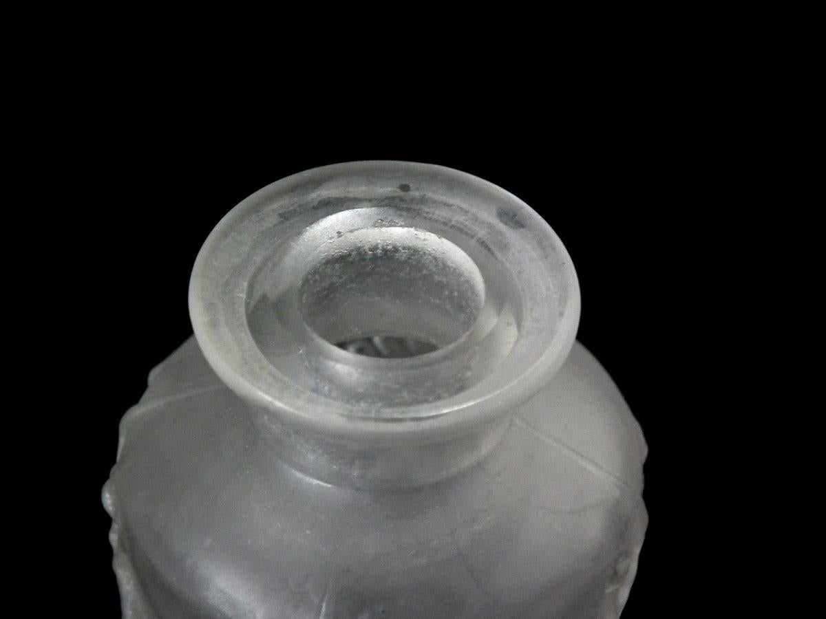 René Lalique Frosted Glass 'Pan' Perfume Bottle In Good Condition In Chelmsford, Essex