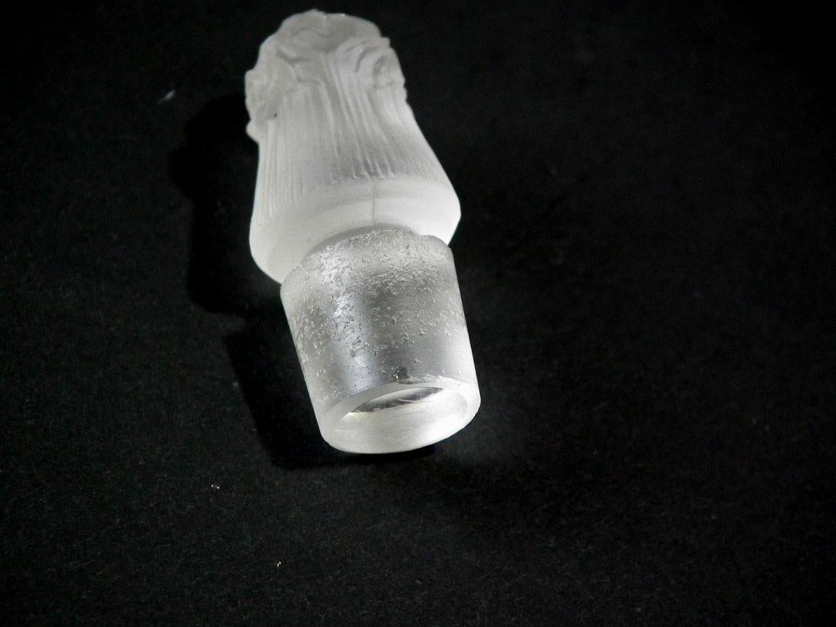 Early 20th Century René Lalique Frosted Glass 'Pan' Perfume Bottle