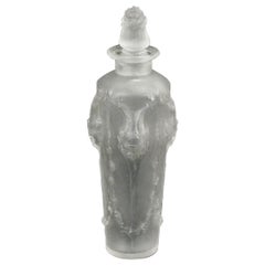 Antique René Lalique Frosted Glass 'Pan' Perfume Bottle