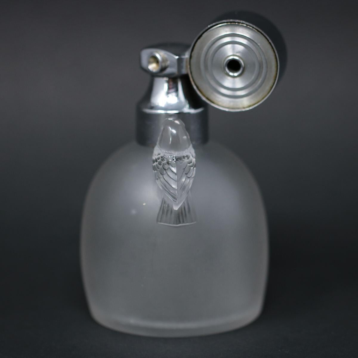 frosted glass perfume bottle