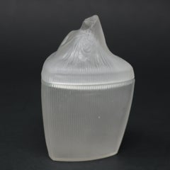 Rene Lalique Frosted Glass 'Tete Femme' Ointment Jar