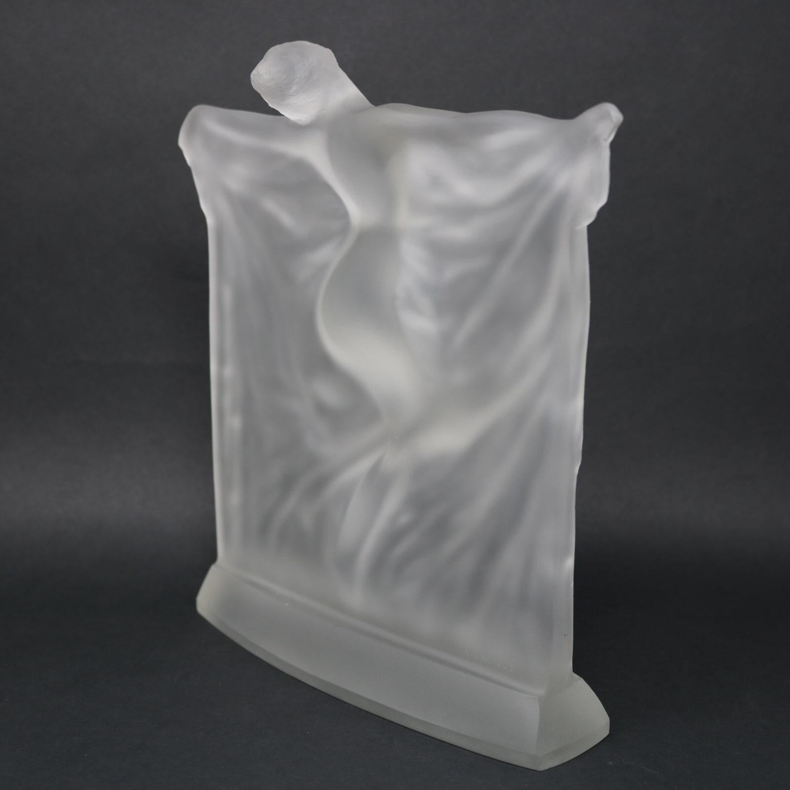 Rene Lalique Frosted Glass 'Thais' Statuette In Excellent Condition In Chelmsford, Essex