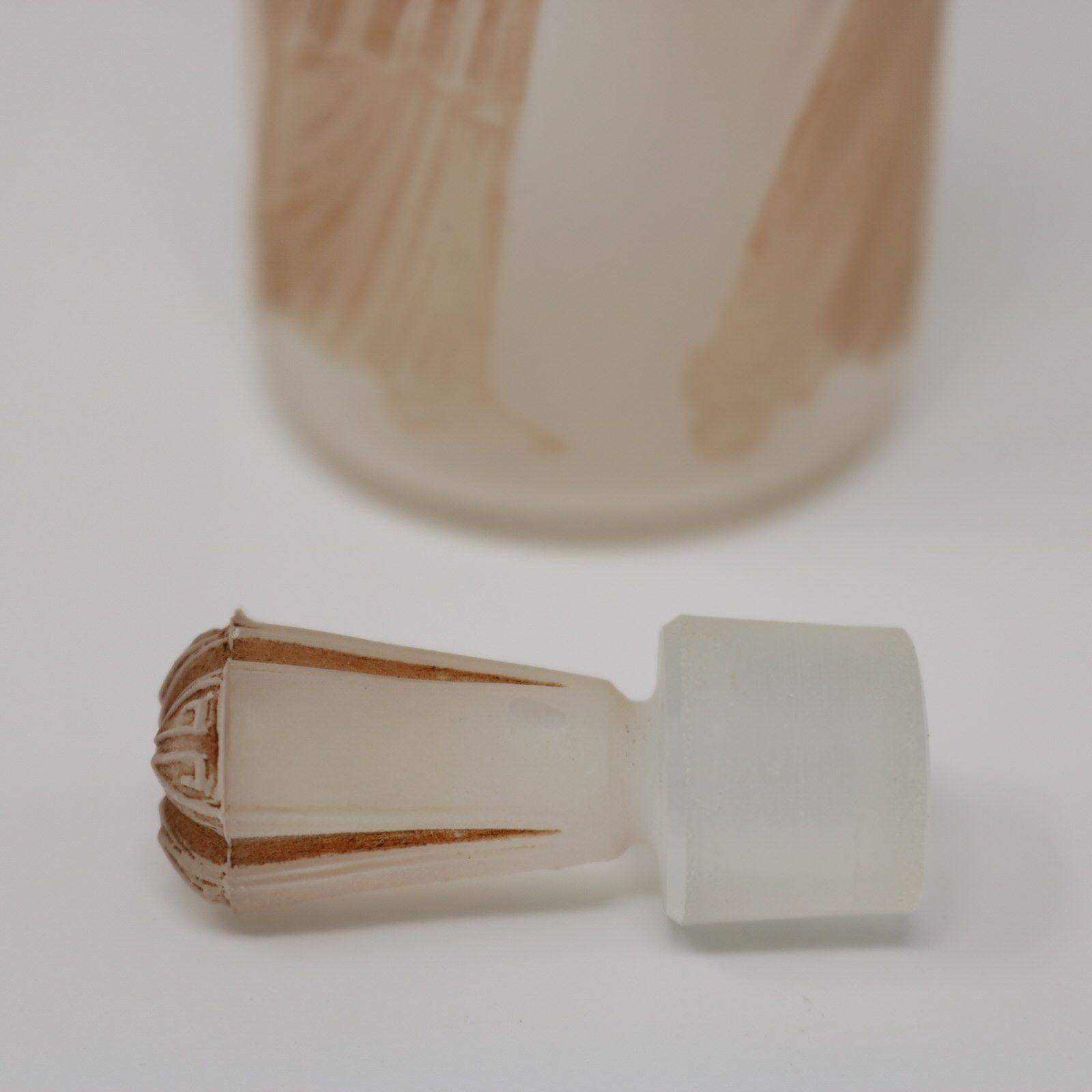 Rene Lalique Glass Ambre Antique Perfume Bottle in vendita 6
