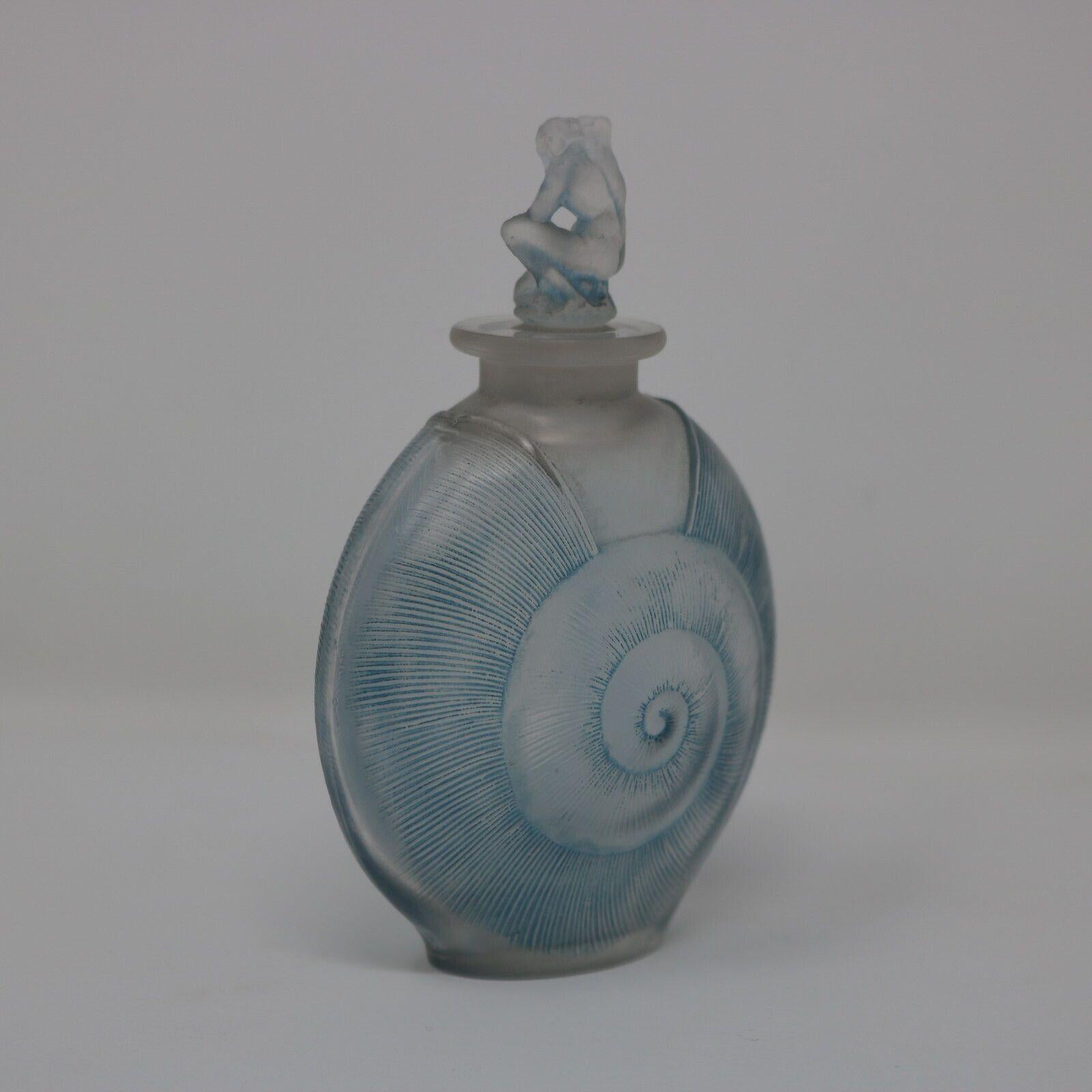 French Rene Lalique Glass Amphitrite Perfume Bottle