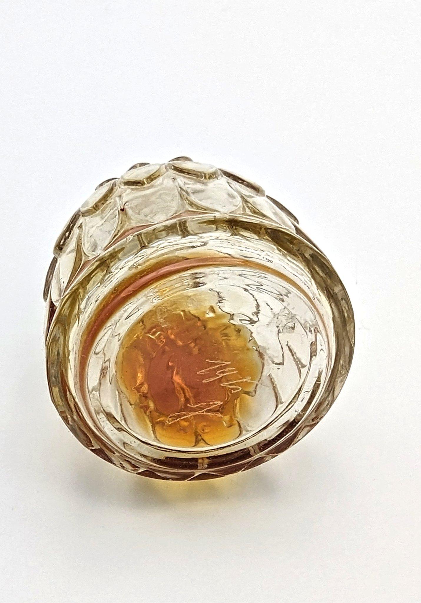 French René Lalique glass art deco perfume bottle 