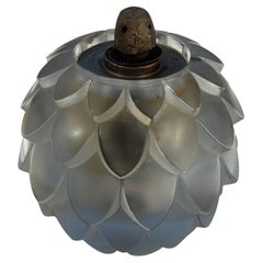 Rene Lalique  glass Artichoke Perfume burner / lamp  for Berger.