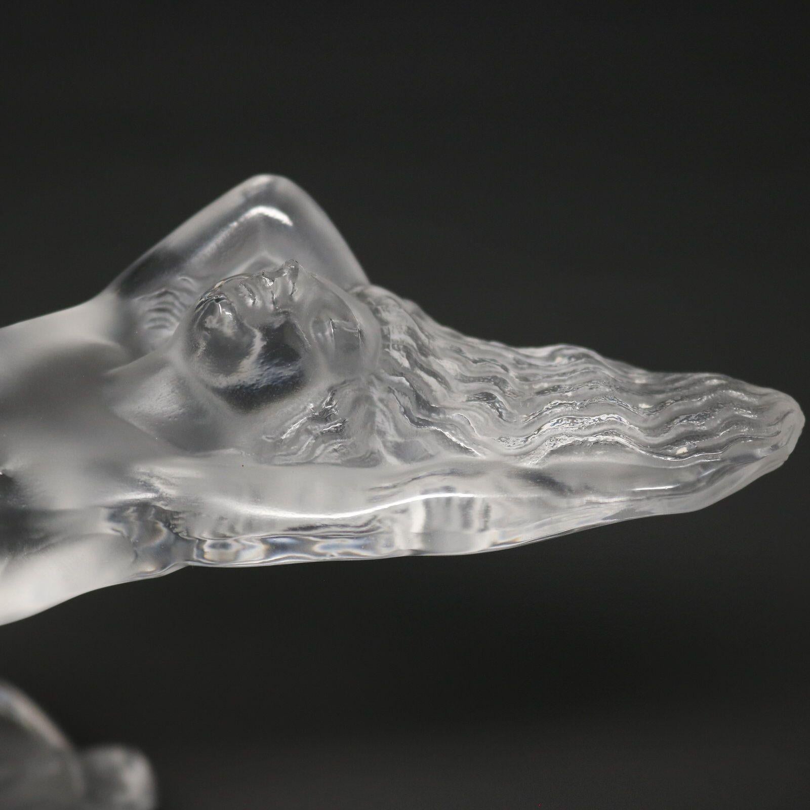 Rene Lalique Glass Chrysis Car Mascot 3