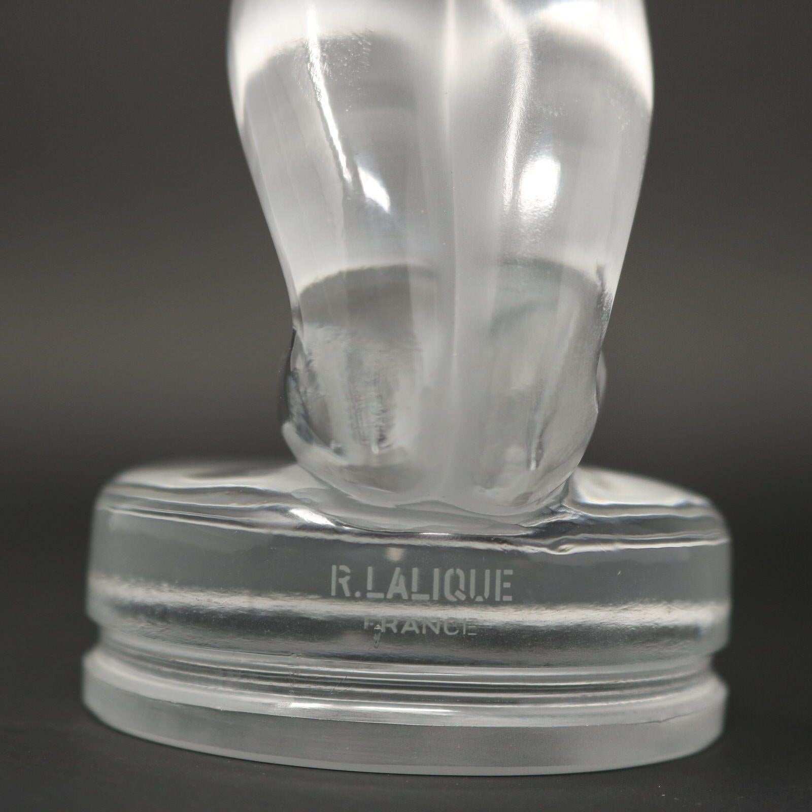 Rene Lalique - Mascot de voiture chrysolique en verre en vente 7