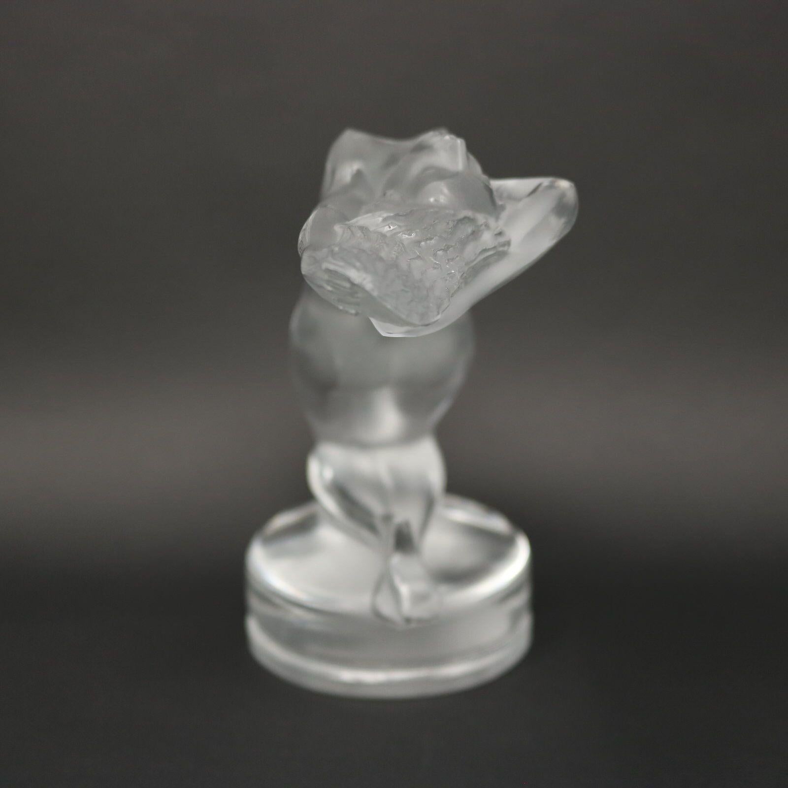 Rene Lalique Glass Chrysis Car Mascot For Sale 2