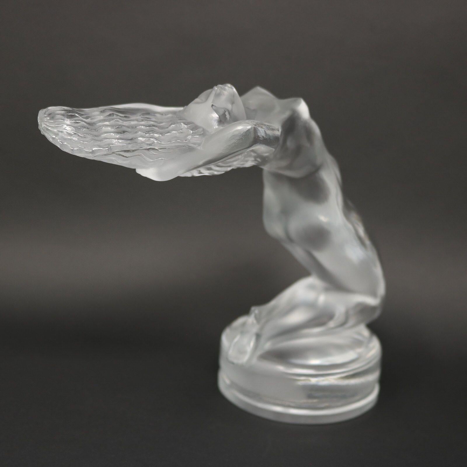 Rene Lalique Glass Chrysis Car Mascot For Sale 3