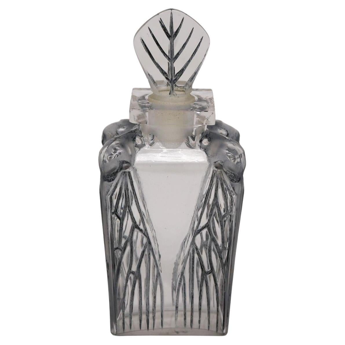 Rene Lalique Glass 'Cigalia' Perfume Bottle
