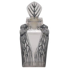 Rene Lalique Glass 'Cigalia' Perfume Bottle