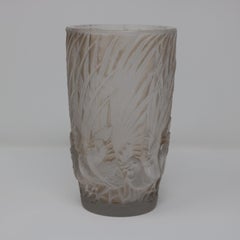 Rene Lalique Glass 'Coqs Et Plumes' Vase