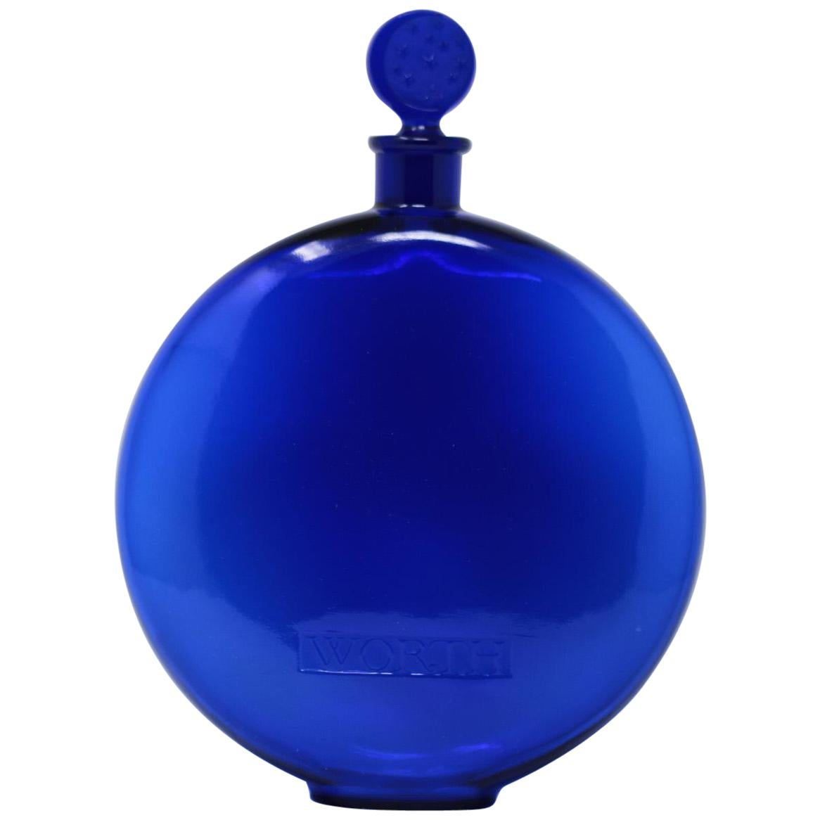 Rene Lalique Glass 'Dans La Nuit' Blue Perfume Bottle