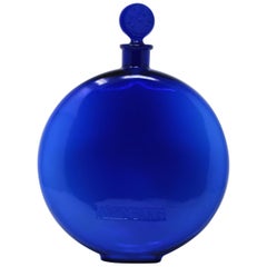 Rene Lalique Glass 'Dans La Nuit' Blue Perfume Bottle