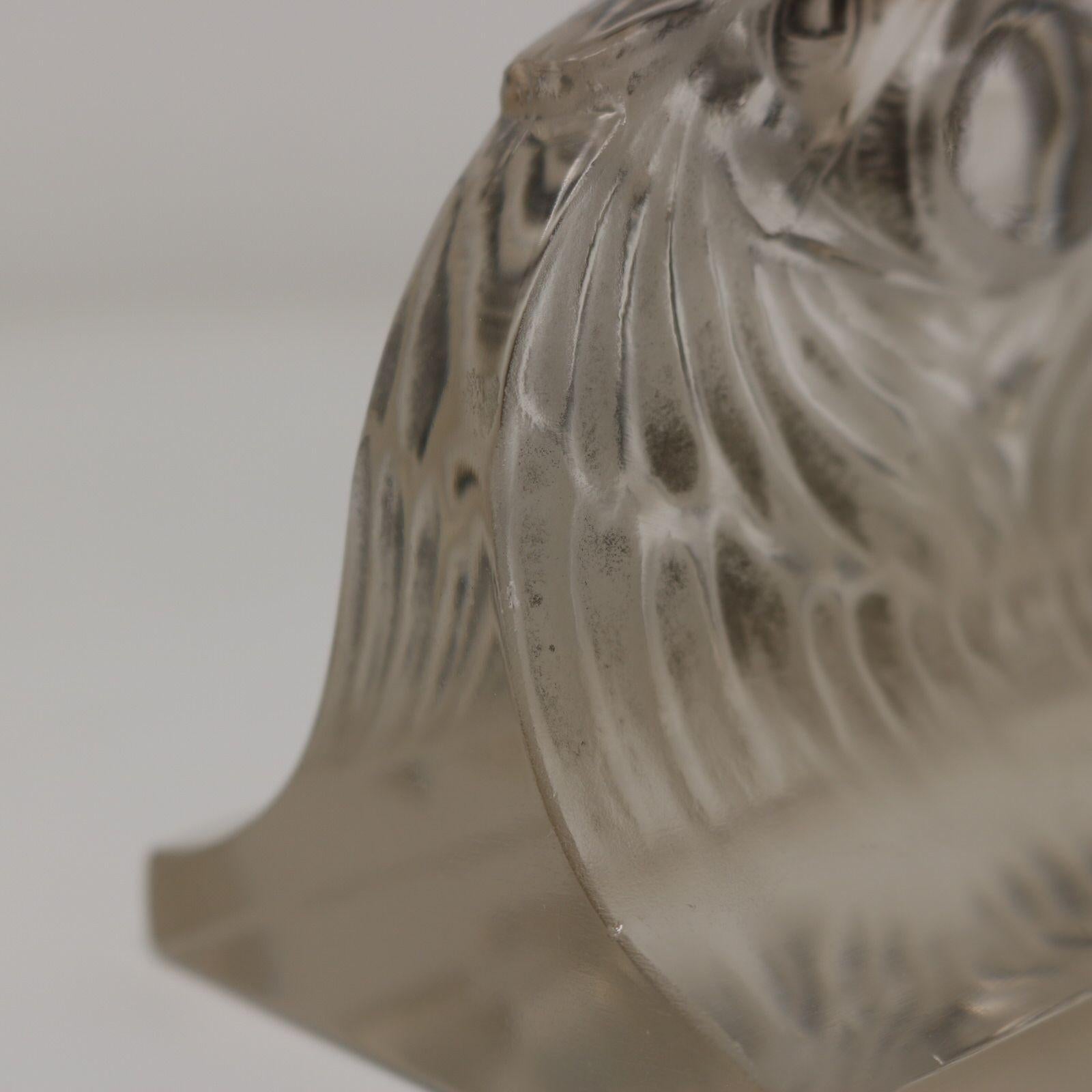 Rene Lalique Glas ''Deux Aigles'' Briefbeschwerer im Angebot 7