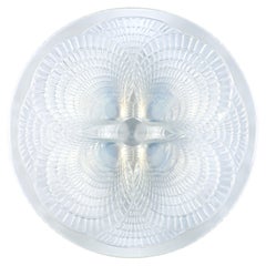 René Lalique Glass Dish With Small Coquilles Pattern