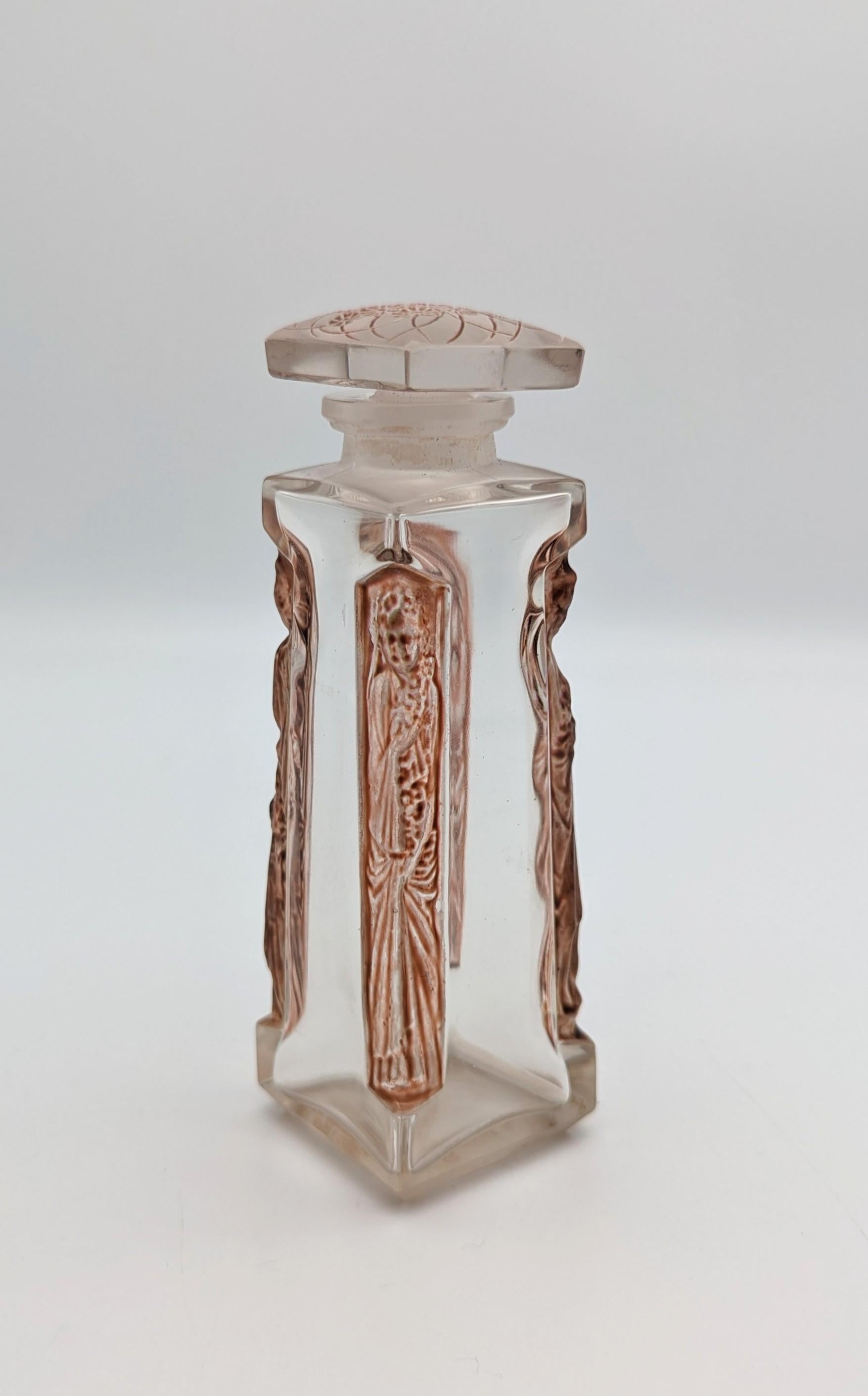 René Lalique un primer frasco de perfume de cristal 