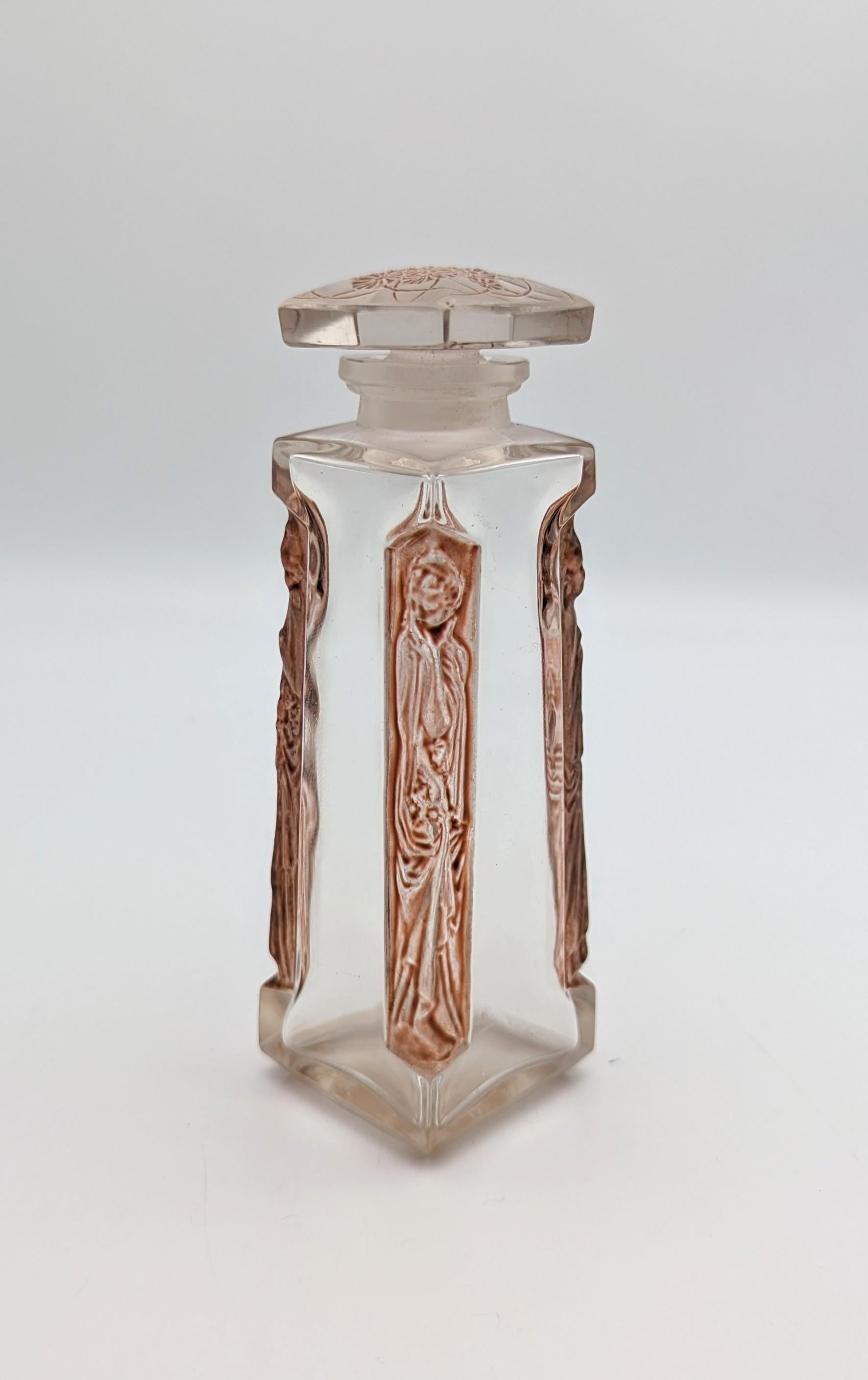 René Lalique un primer frasco de perfume de cristal 